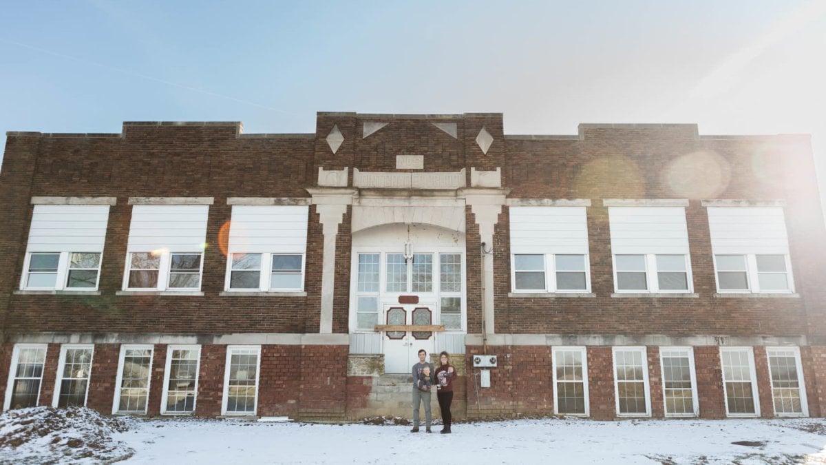 This couple bought a 110-year-old schoolhouse for $175,000 sight unseen and converted it into their family home-take a look inside