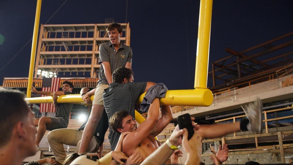 Vanderbilt football auctioning off pieces of goal post, other memorabilia from stunning upset over Alabama