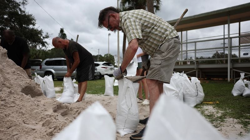 In pictures: Hurricane Milton heads for impact