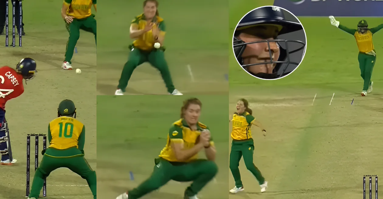 WATCH: Nadine de Klerk’s stunning caught and bowled dismissal of Alice Capsey in Women’s T20 World Cup 2024