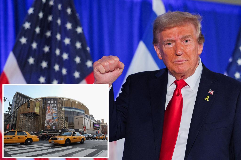 Trump books Madison Square Garden rally to kick off final stretch of 2024 campaign