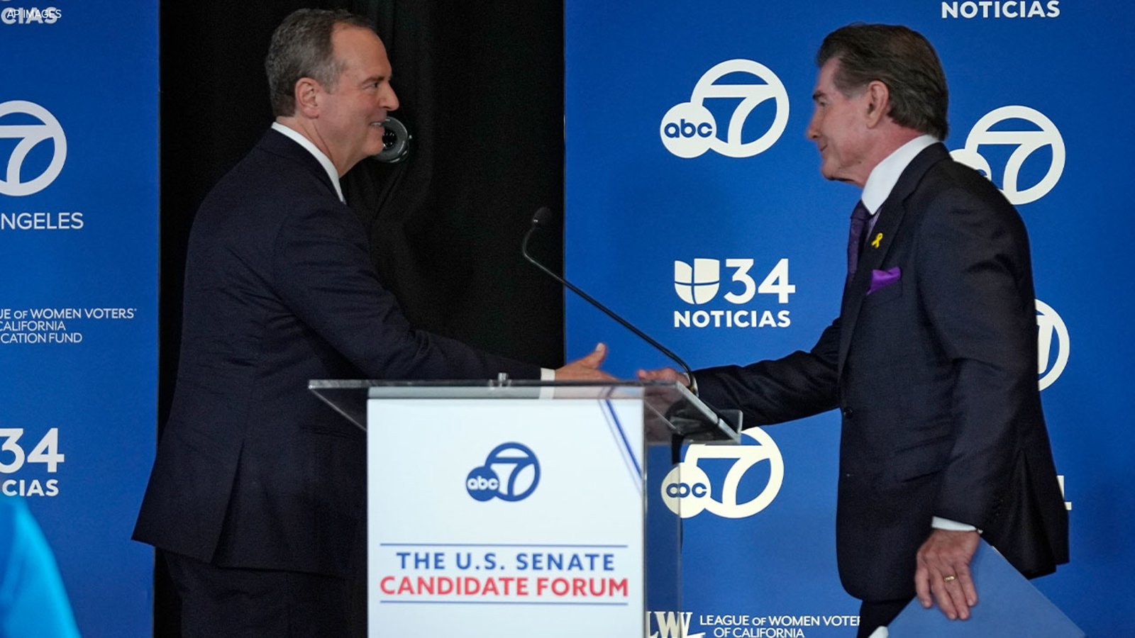 Adam Schiff and Steve Garvey discuss top issues facing California during U.S. Senate Candidate Forum