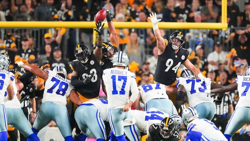 What happened on Cowboys’ blocked FG vs. Steelers? Turns out Brandon Aubrey is human