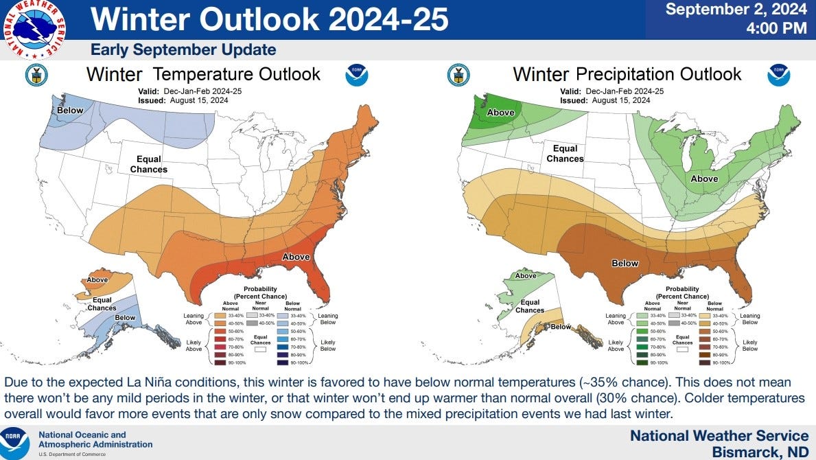 NOAA's 2024-25 winter forecast is here. Maps show what to expect in Ohio