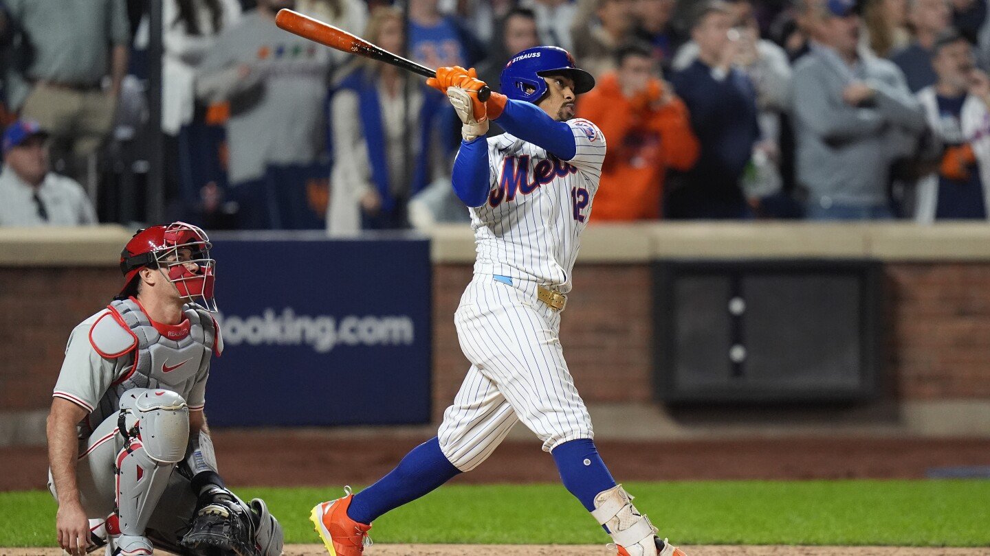 Francisco Lindor's grand slam sends Mets into NLCS with 4-1 win over Phillies in Game 4 of NLDS