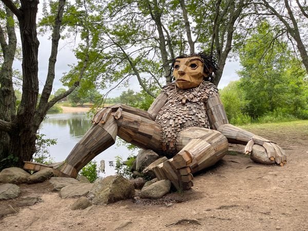 The Troll Statues of Ninigret Park in Charlestown, Rhode Island