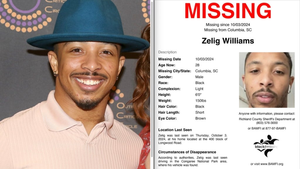 Broadway Dancer Zelig Williams Missing In South Carolina