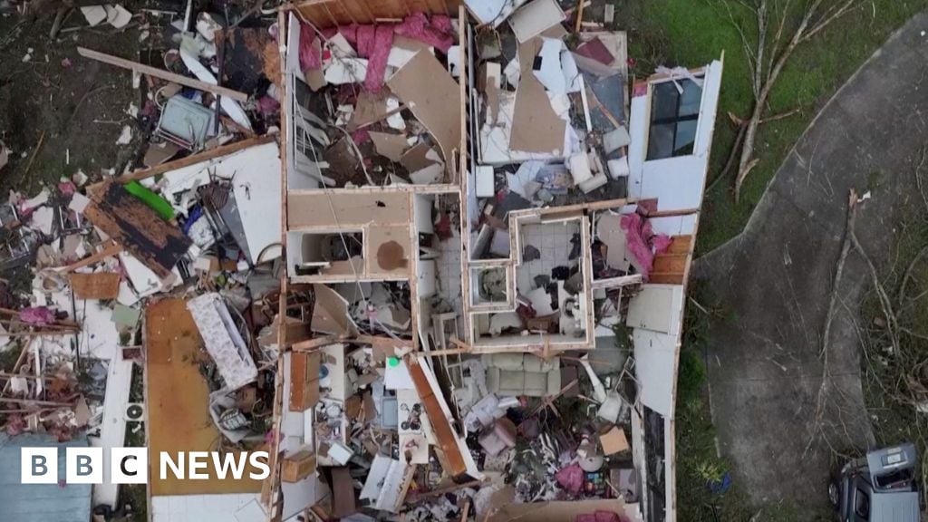 Drone footage shows Hurricane Milton damage in Florida