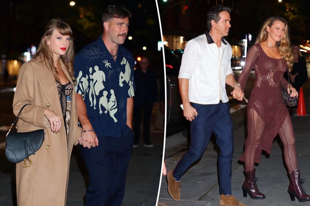 Taylor Swift, Travis Kelce spotted on double date with Blake Lively, Ryan Reynolds in NYC