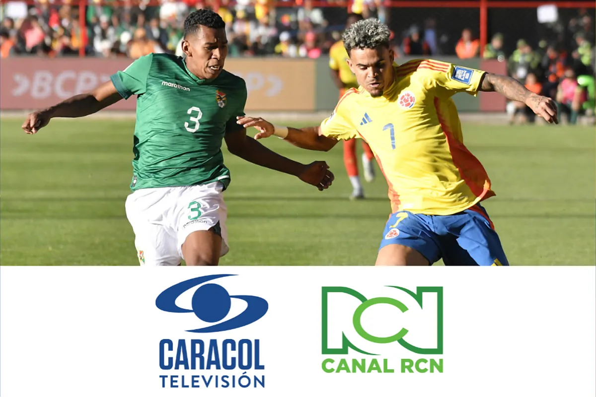 Caracol TV vuelve a golear a Canal RCN en rating del partido Bolivia vs. Colombia por Eliminatorias 2026