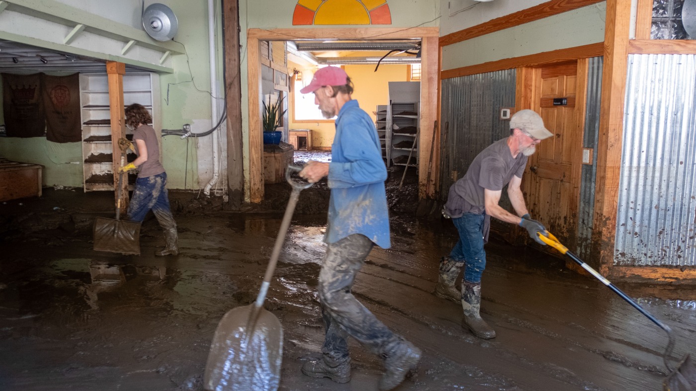 Shovel by shovel, N.C. towns dig out from Helene mud and debris