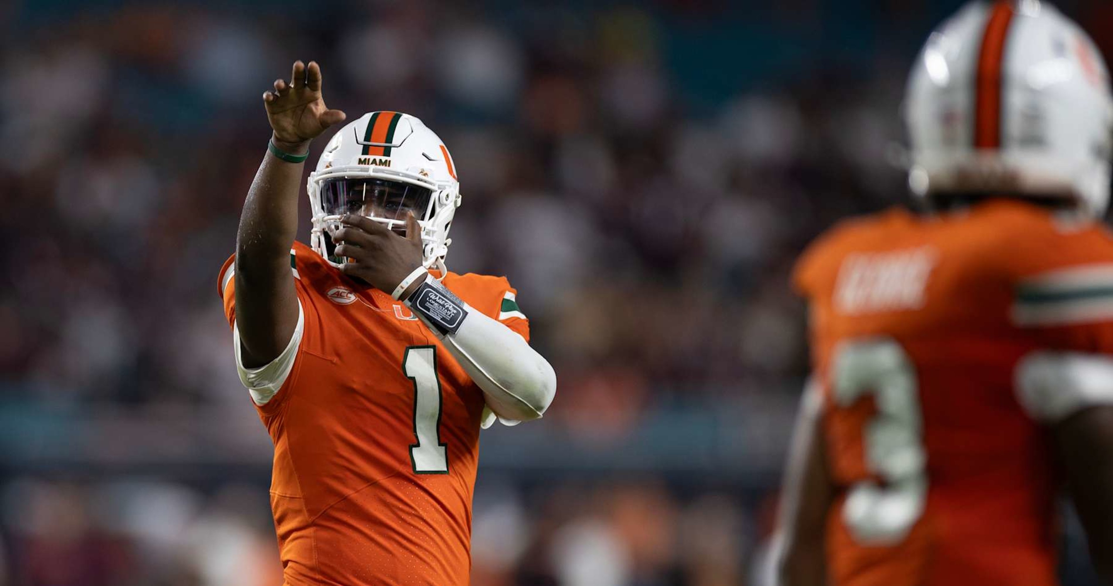 Miami's Cam Ward Reacts to Dramatic Win vs. Virginia Tech After Overturned Hail Mary