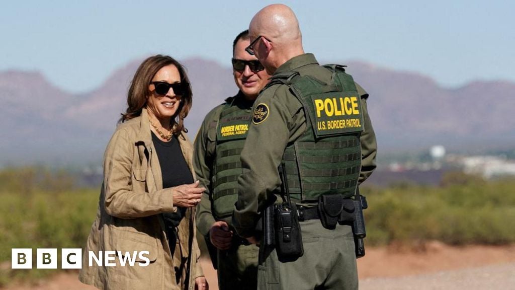 Kamala Harris goes on offensive with 'tough on border' message