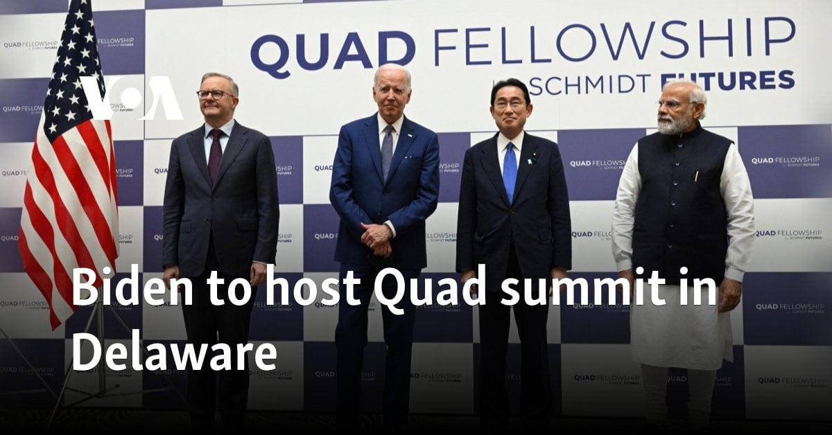 Biden to host Quad summit in Delaware