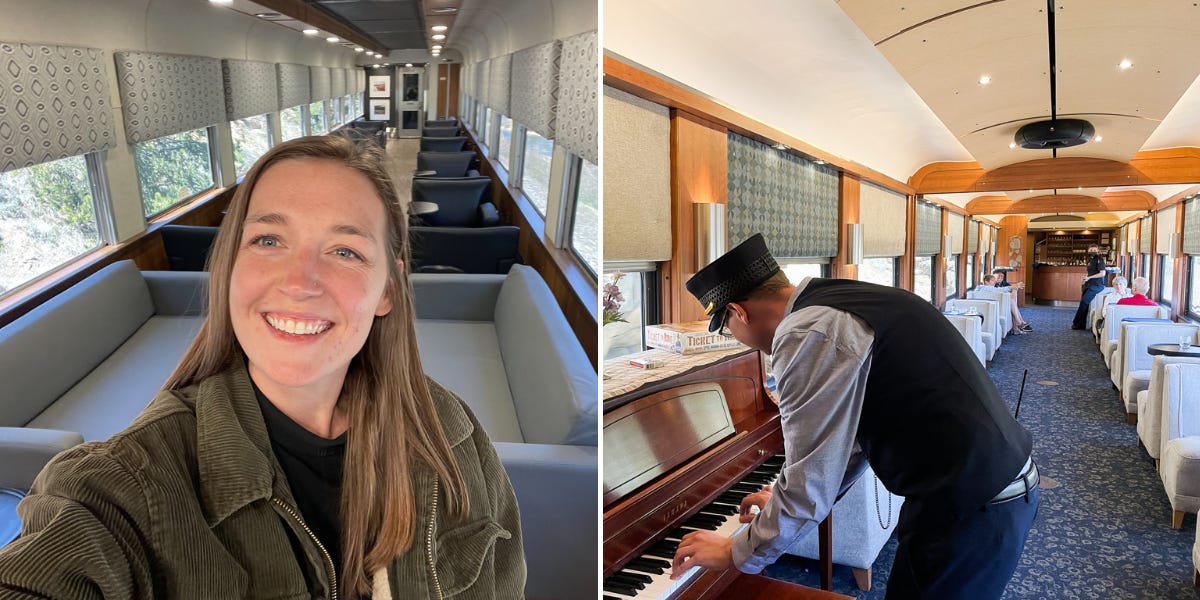 I toured first-class cars on the Rocky Mountaineer train, where tickets cost $2,269 and come with a luxe bar that's off-limits to other passengers