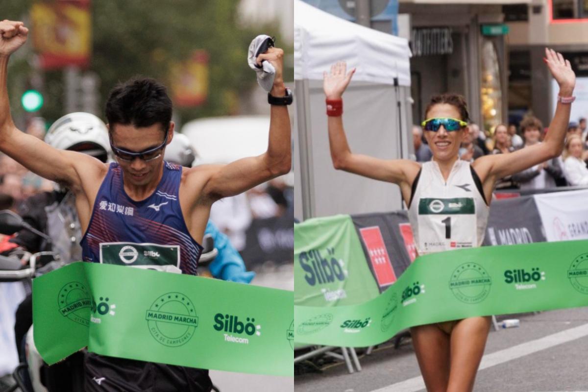 El japonés Yamanishi y la italiana Palmisano triunfan en el GP de marcha de Madrid