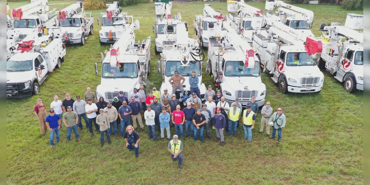 Xcel Energy line workers sent to Georgia last week now en route to Florida