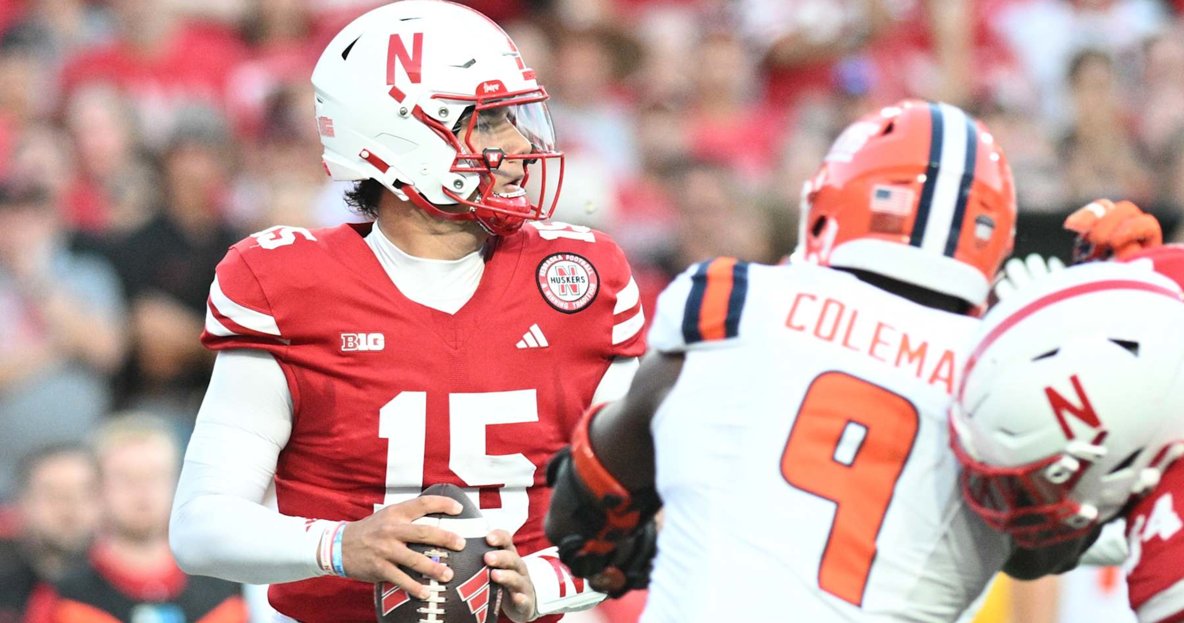 Dylan Raiola, Nebraska Disappoint CFB Fans in OT with Loss vs. Luke Altmyer, Illinois