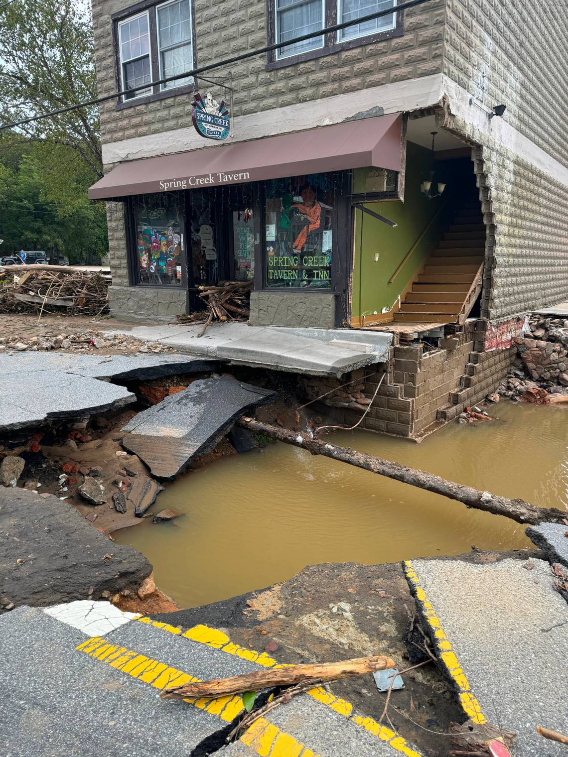 See photos and video from Helene’s devastation in the mountains of western NC