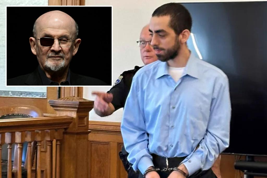 Trial on hold for New Jersey stabber charged in attack that injured author Salman Rushdie