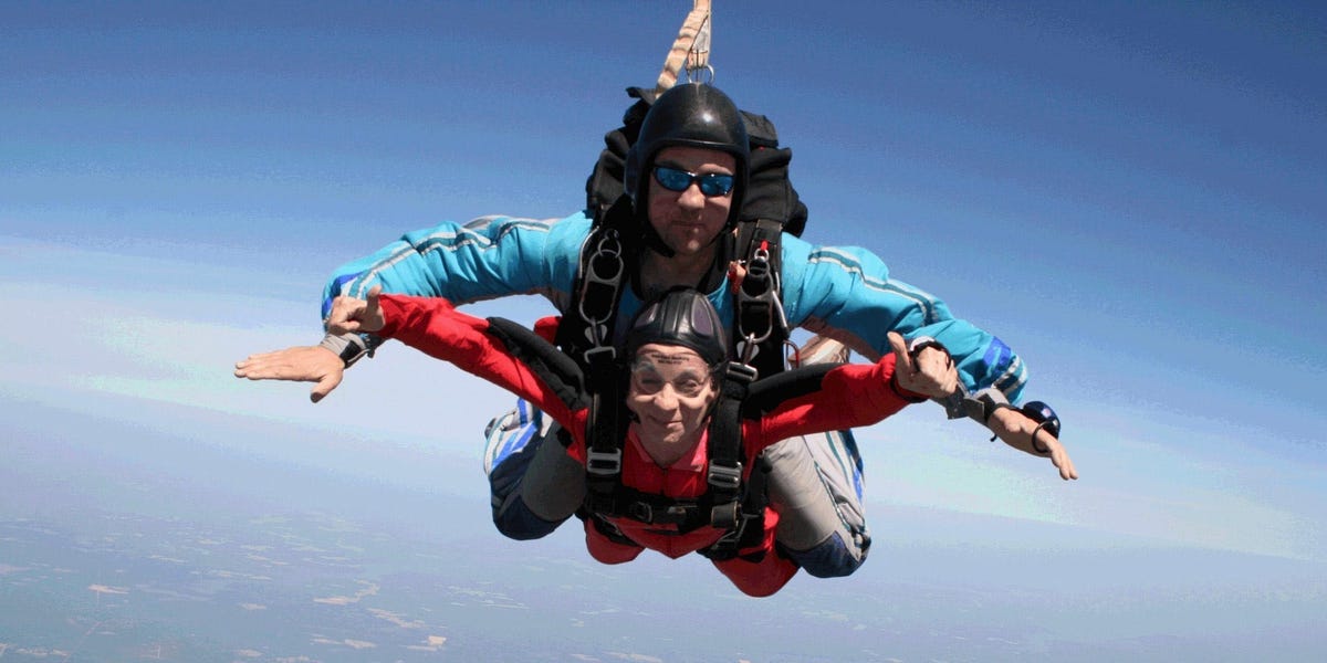 I've always been curious to go skydiving and finally tried it at 60. I enjoyed it, but I won't go again.