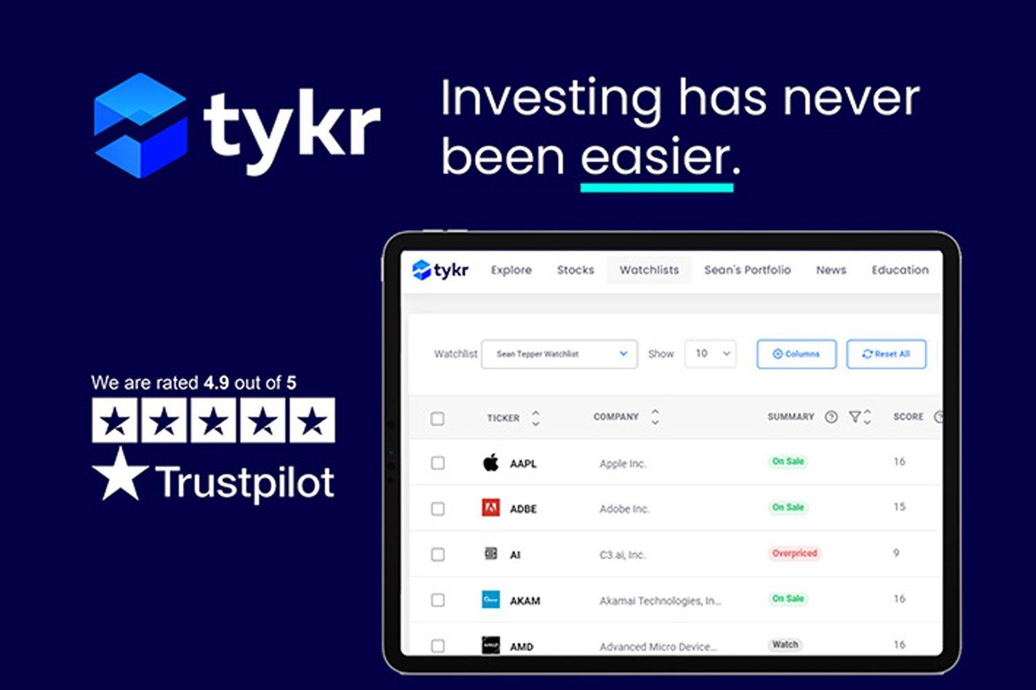 Wall Street in Your Pocket: The Tykr Stock Screener App Will Teach You to Earn Back the Money You Spent on Its Lifetime Plan