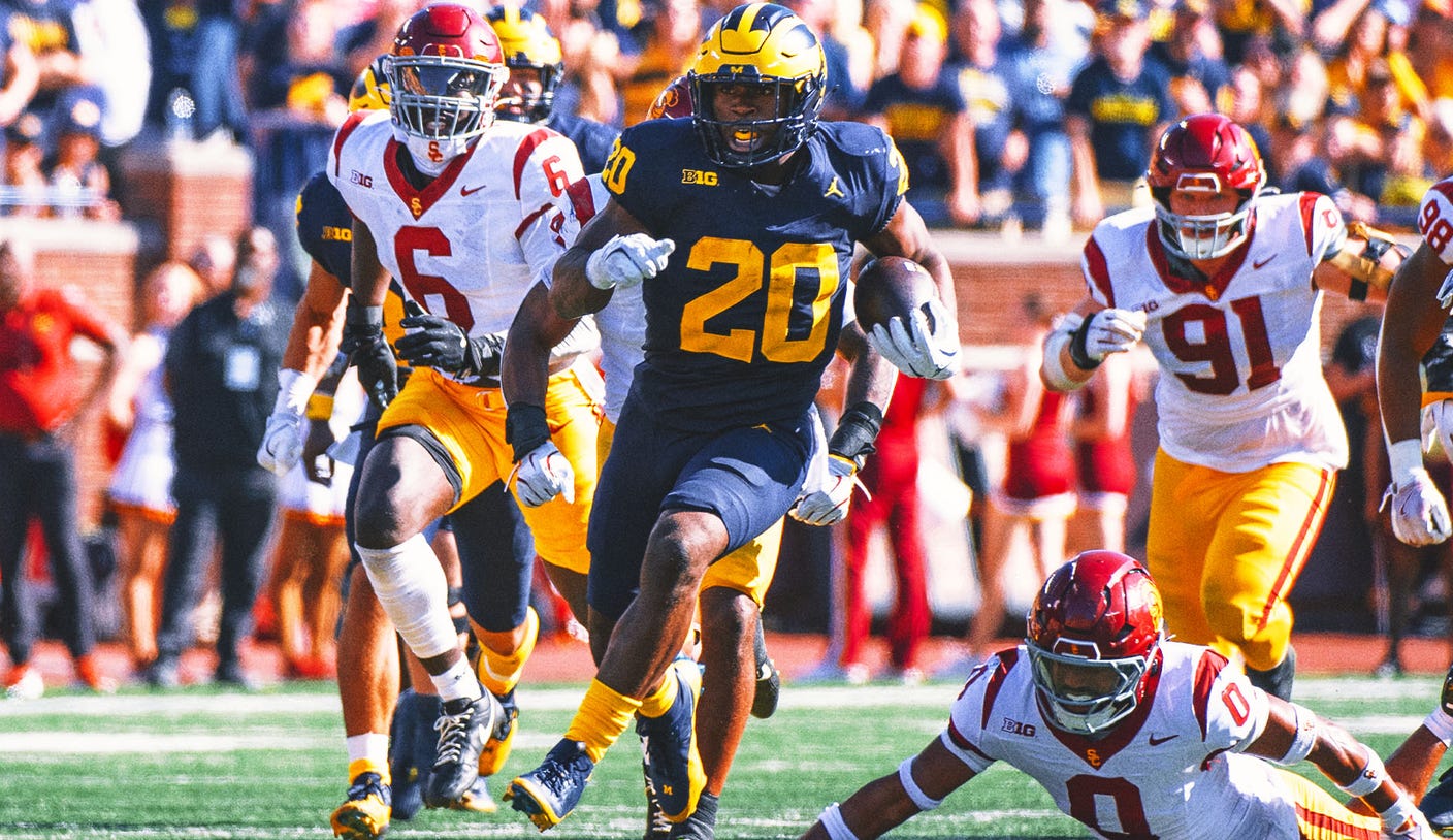 Kalel Mullings' late TD lifts No. 18 Michigan to 27-24 win over No. 11 USC