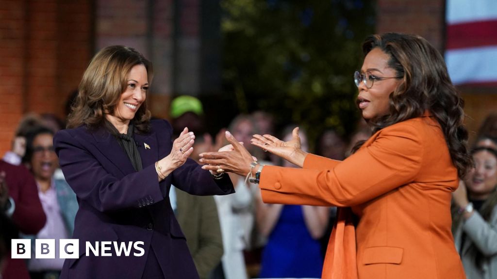 Harris and Oprah hold a star-studded rally in Michigan