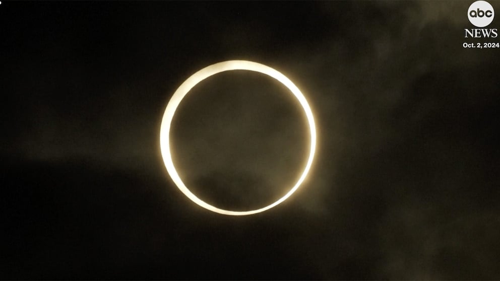 WATCH: 'Ring of fire' eclipse wows stargazers