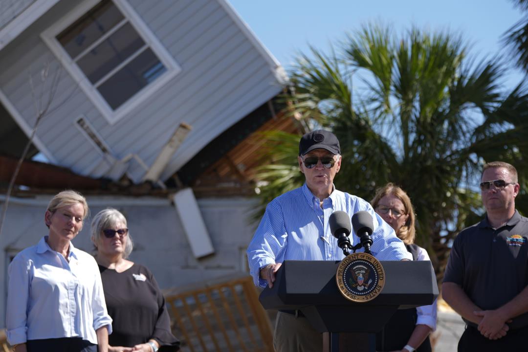 Biden Surveys Damage in Florida, Promises Aid