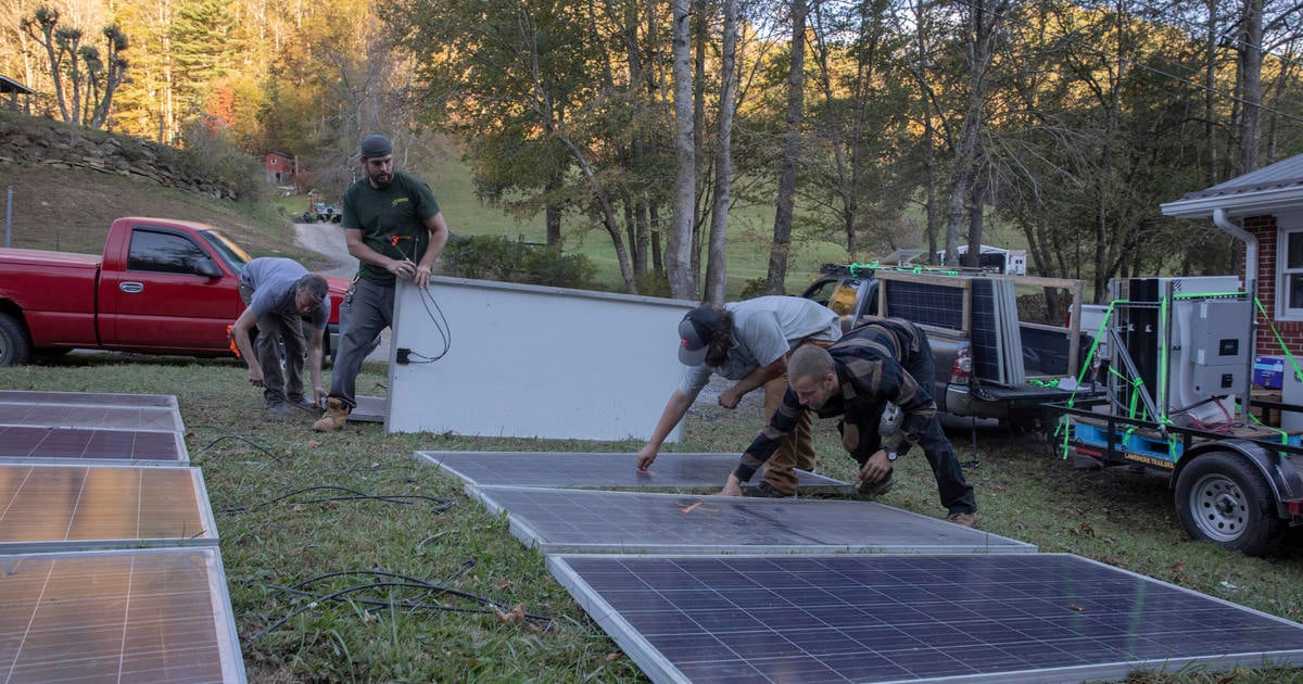 Volunteers bring solar power to North Carolina communities still lacking electricity after Hurricane Helene