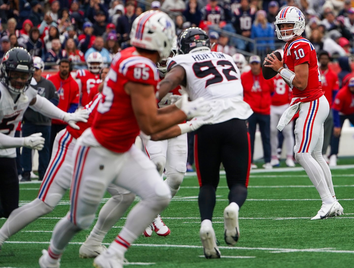 Patriots lose big, but Drake Maye gives a glimmer of hope