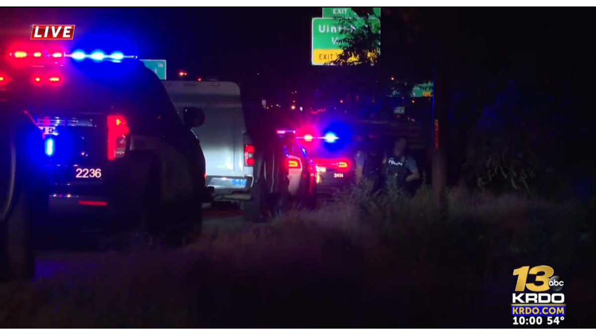 Colorado Springs Police investigating a decomposing body off I-25