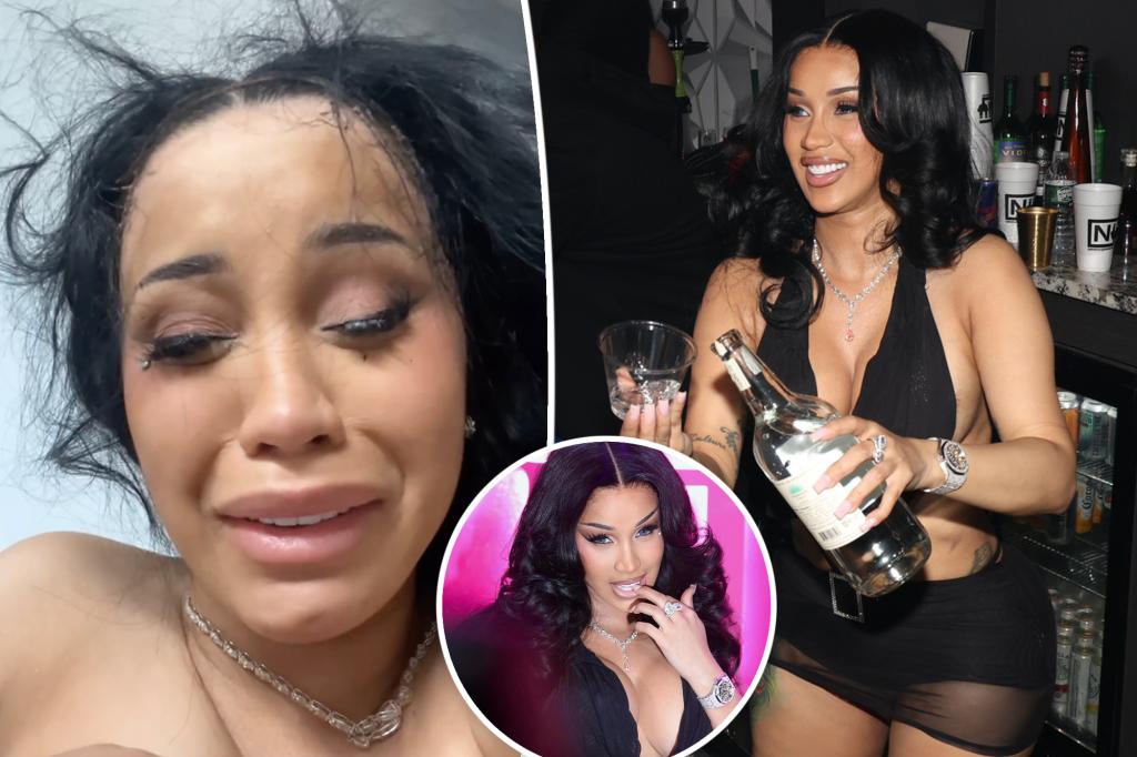 Cardi B promises to 'never' drink again after 32nd birthday bash