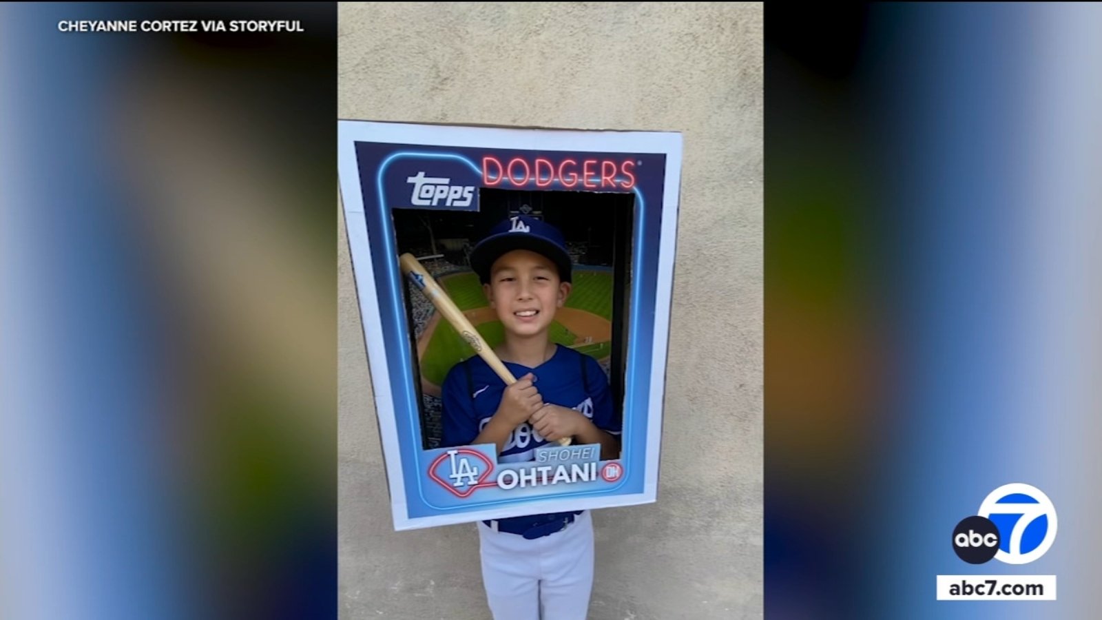 9-year-old Dodgers fan's Shohei Ohtani costume knocks it out of the park