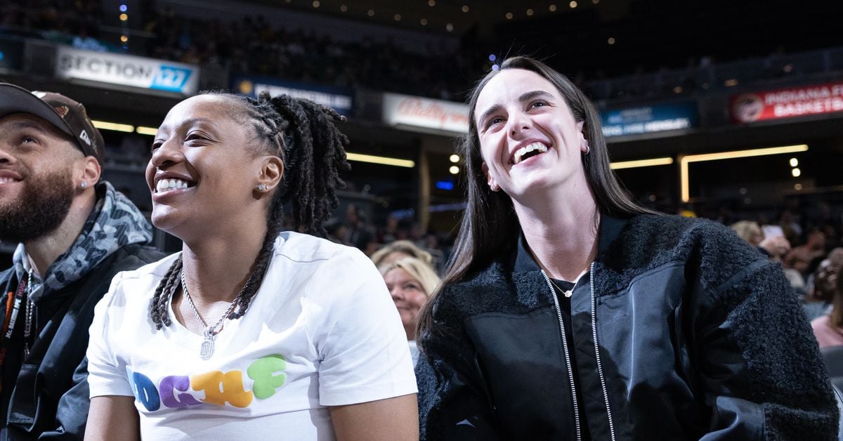 Caitlin Clark and Kelsey Mitchell courtside for Pacers game is full-circle moment for WNBA