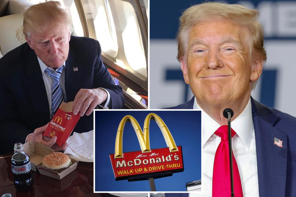 Trump expected to work fry cooker at McDonald's this weekend in Pennsylvania