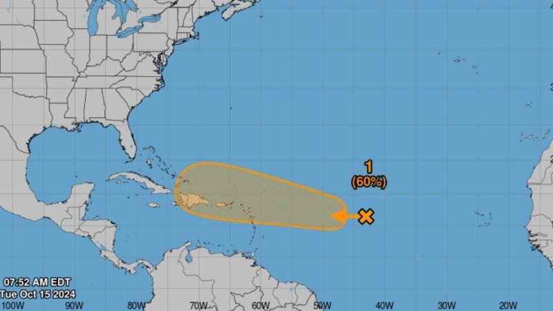 Nadine todavía es una perturbación tropical en el Atlántico central, pero podría desarrollarse y amenazar a Puerto Rico esta semana