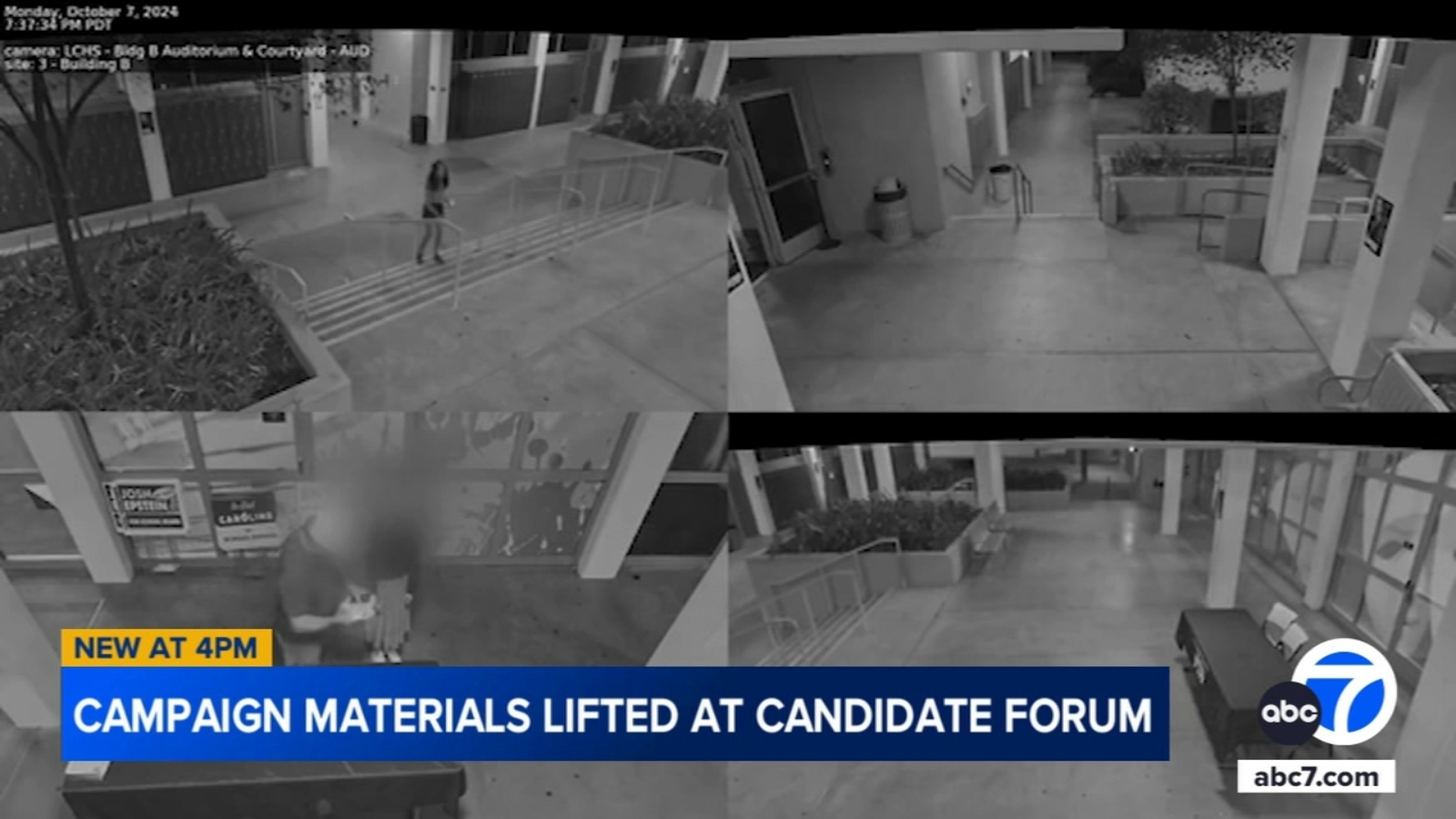 La Cañada Flintridge council member seen on video swiping candidate's election flyers