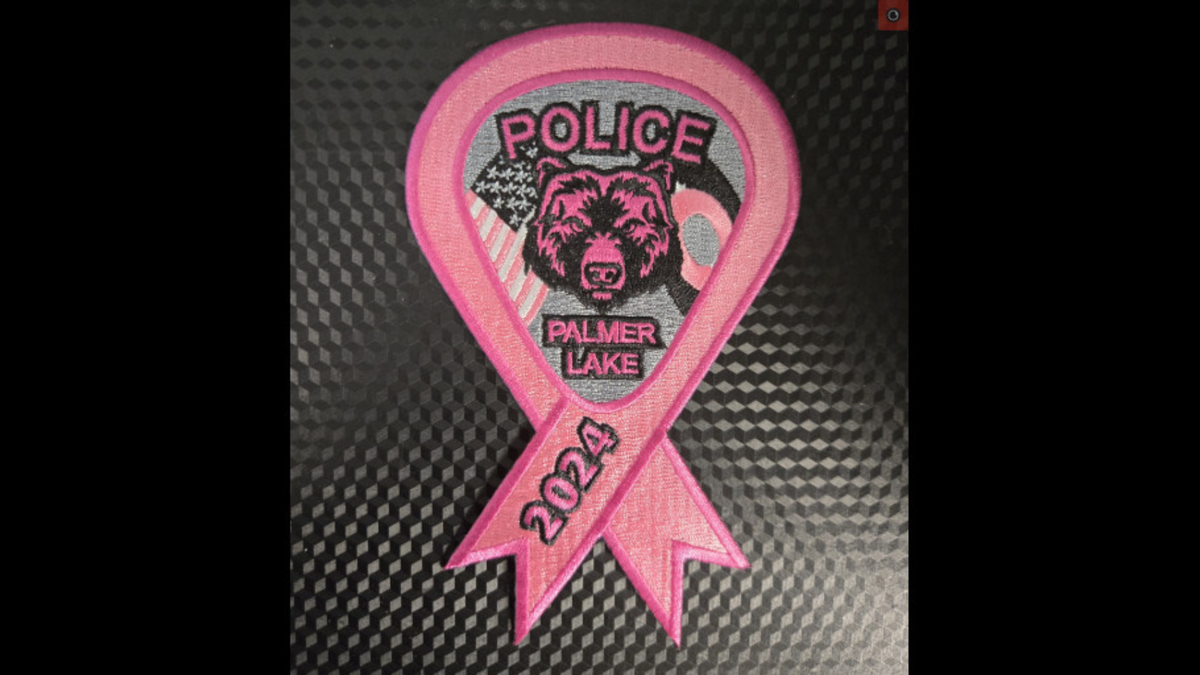 Palmer Lake Police Department unveils new patch for Breast Cancer Awareness Month