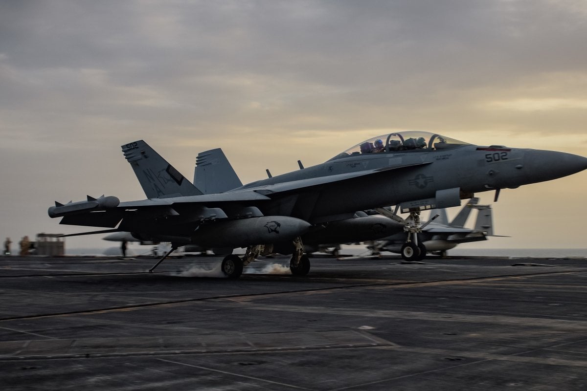 Search continues for crew of crashed Navy fighter jet