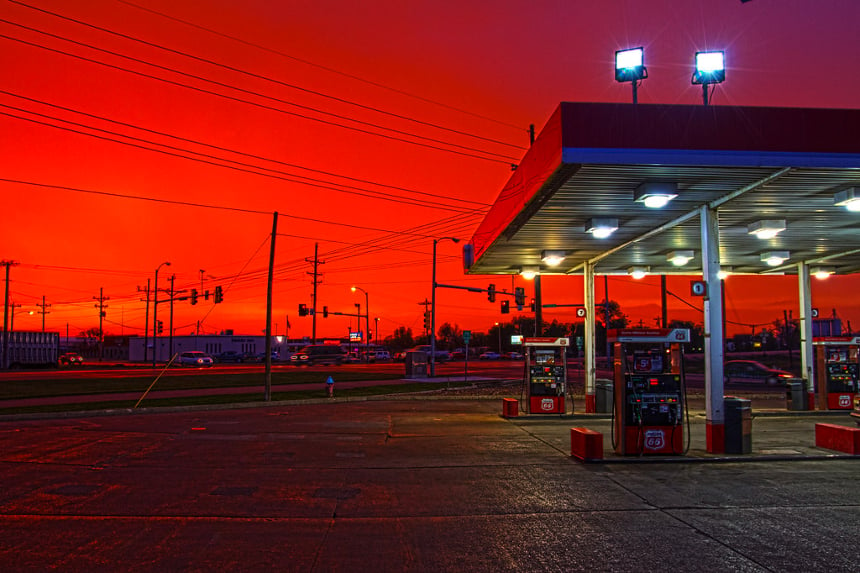 When Are Enough Gas Stations Enough In A US City?