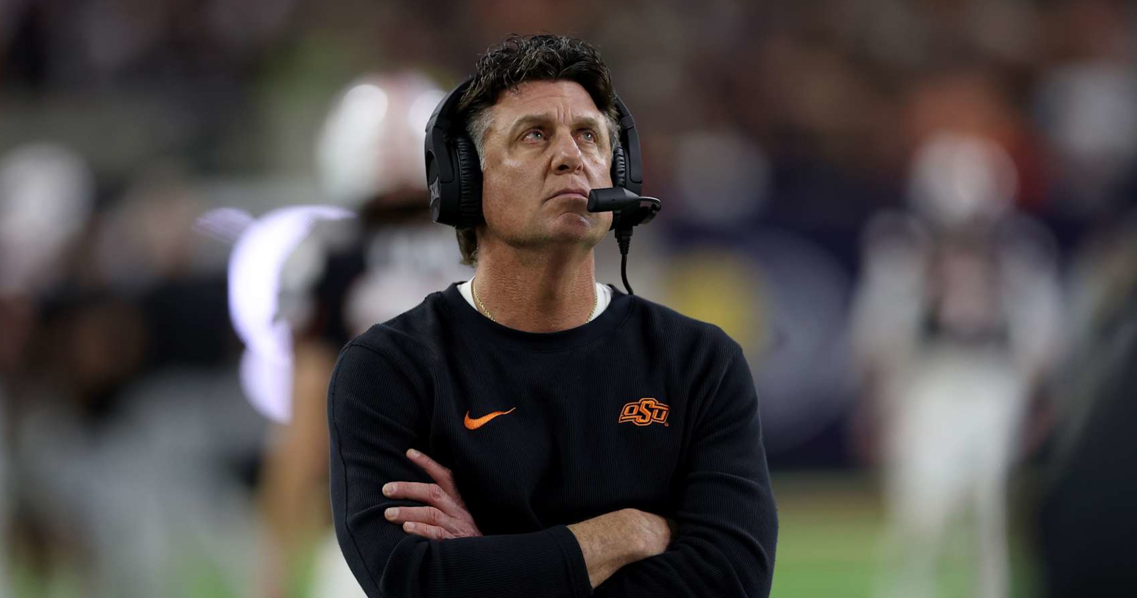 OSU's Mike Gundy Head-Butted by Cattle, Says He Has 'a Bad Eye' in Zoom Video