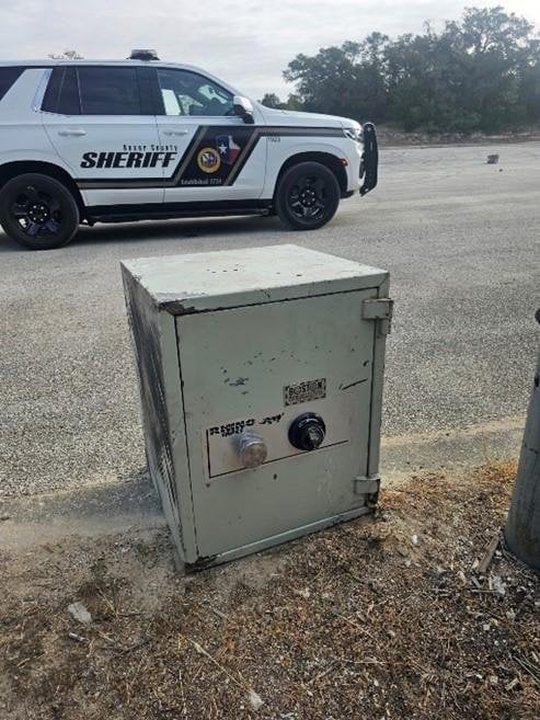 Look: Mystery safe dumped at side of Texas road