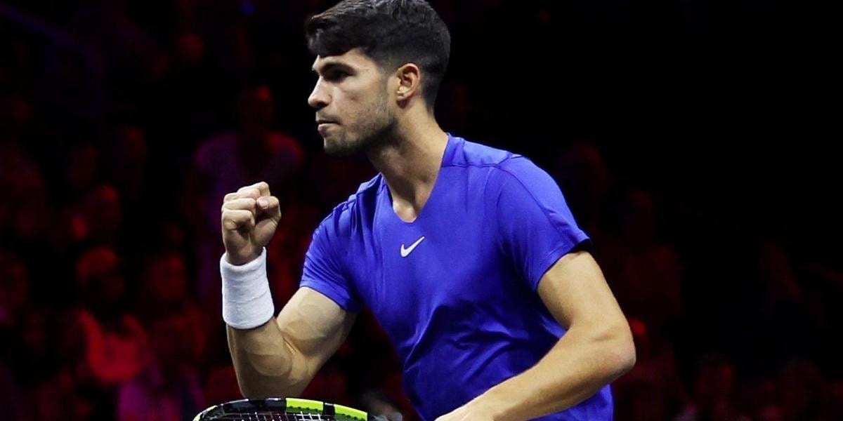 Explosivo estreno individual de Alcaraz hoy sábado en la Laver Cup