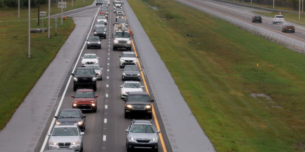 Empty gas stations, full hotels, and gridlocked highways: A Tampa resident shares what she saw on her 'terrifying' evacuation from Hurricane Milton.