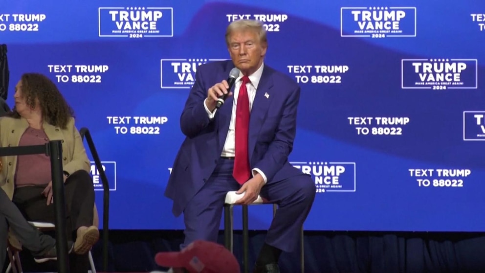 WATCH: Trump town hall interrupted by medical emergencies in the crowd