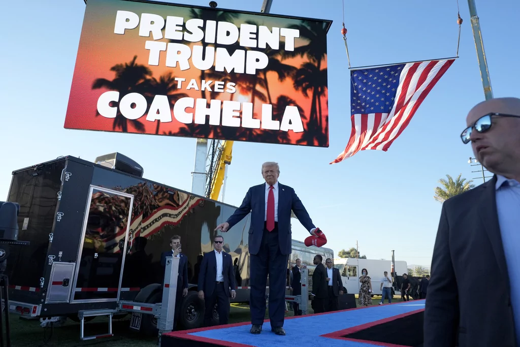 Man with illegal guns arrested outside Trump’s Coachella rally venue