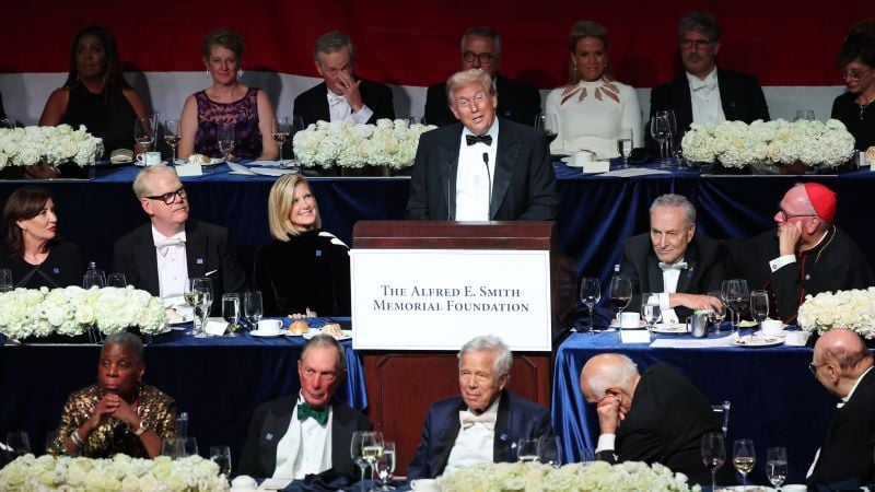 Trump insults Harris at Al Smith dinner while she barnstorms Wisconsin and mocks his ‘father of IVF’ claims