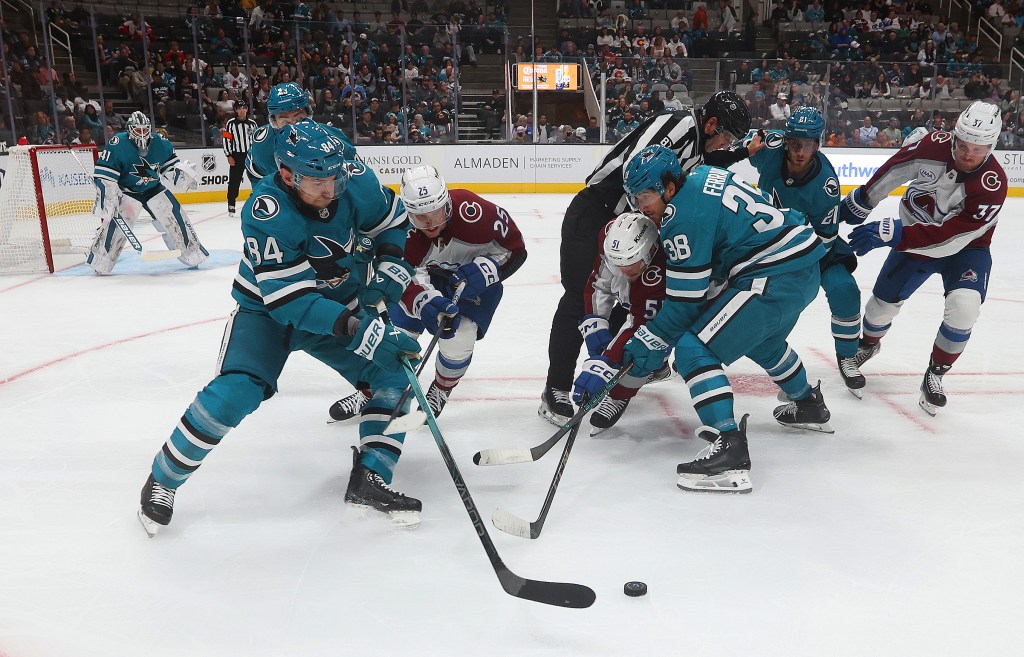 San Jose Sharks lose to Colorado Avalanche, skid reaches six games